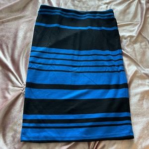Forever 21 Striped Midi Skirt